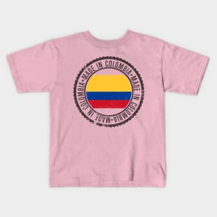 Made in Colombia - vintage design Kids T-Shirt